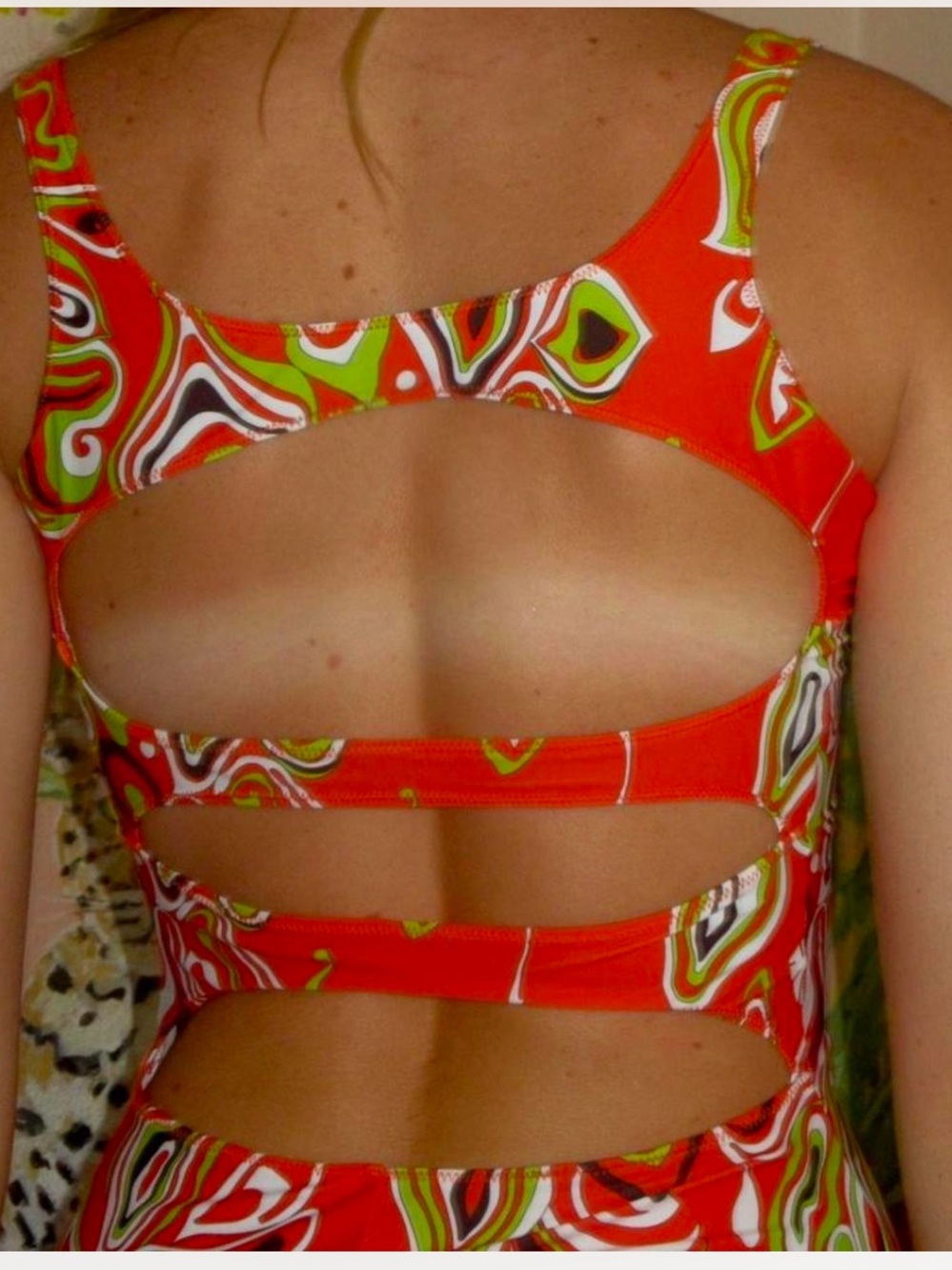 Emilio Pucci Vintage Open Back Printed Mini Dress | Size S - Picture 6 of 6